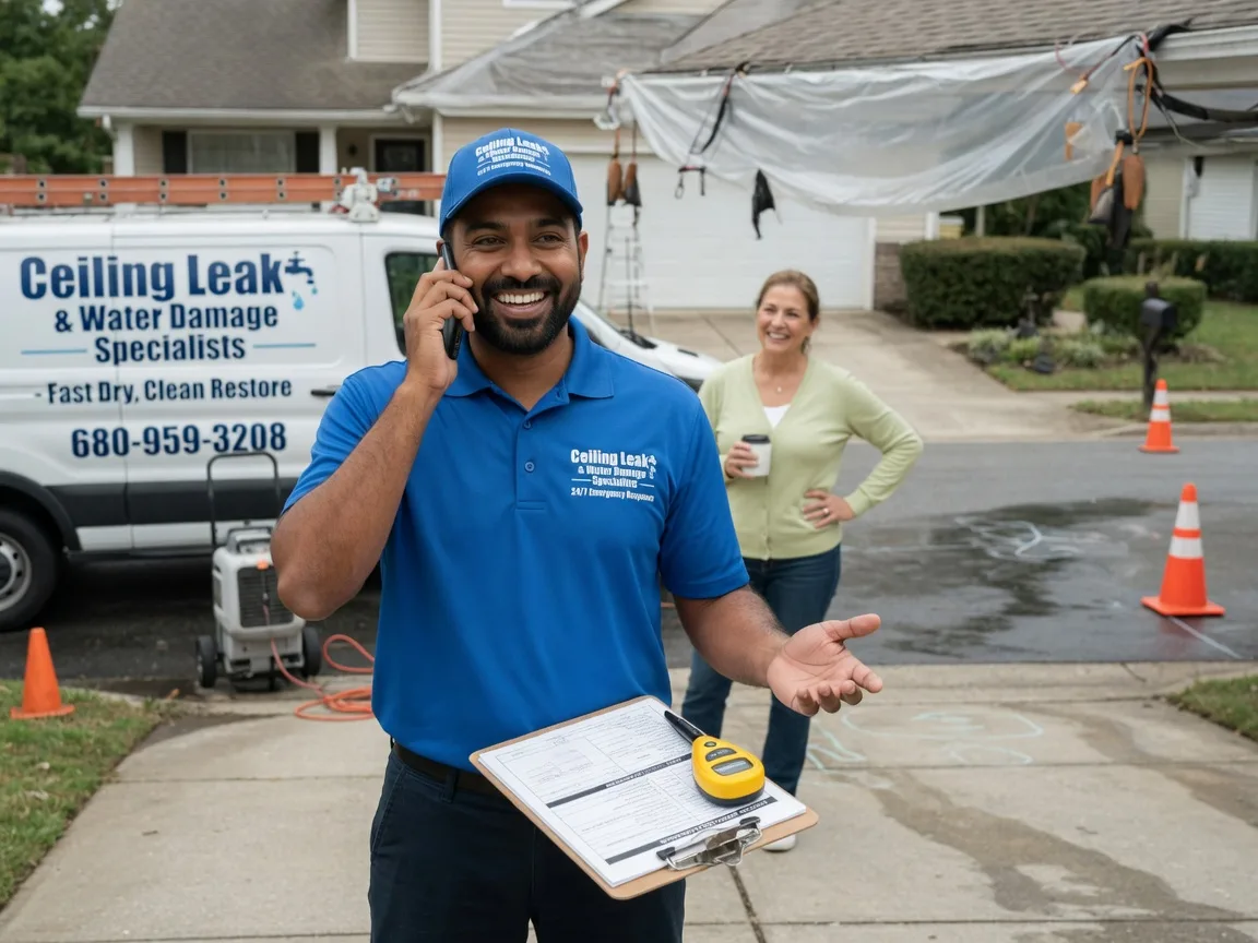 Ceiling Leak Cleanup Rozel, KS FAQs